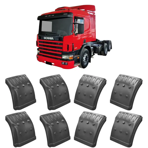 Meio Paralama Tração Caminhão Sc S4 S5 ( KIT c/ 8 Peças )