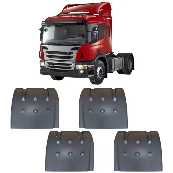 Meio Paralama Tração Caminhão Sc S5 ( KIT c/ 4 Peças )
