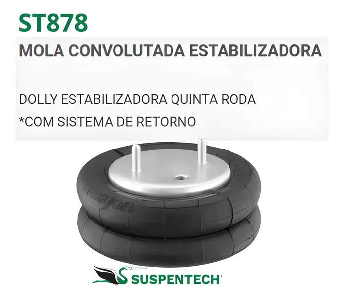 Mola Ar Carreta Suspensor Eixo Kll — ST878