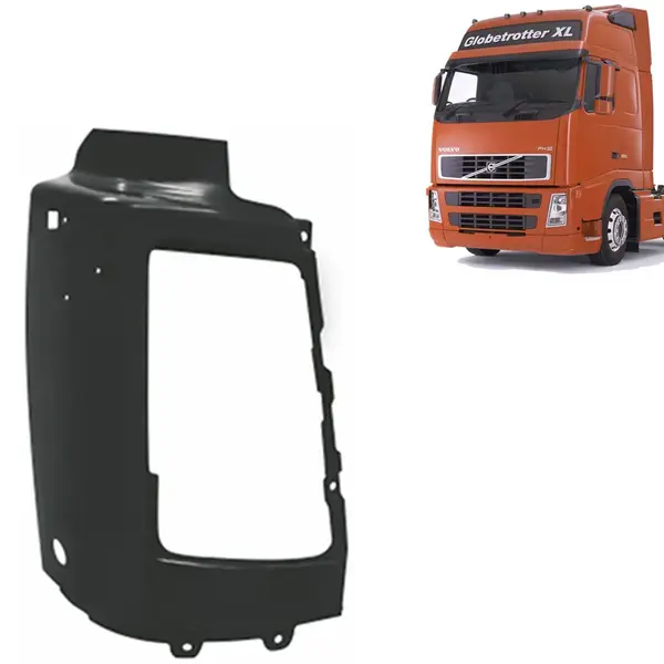 Moldura Bojo Farol para Caminhão Volvo FH 2004 á 2009 Lado Direito