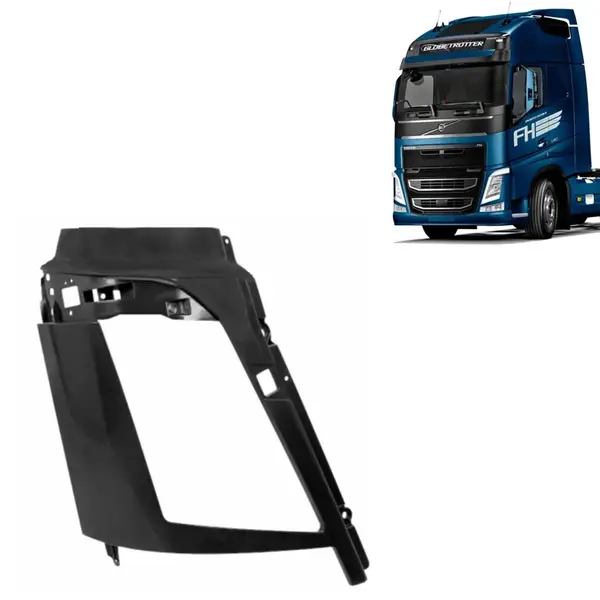 Moldura Bojo Farol para Caminhão Volvo FH após 2015 Lado Direito