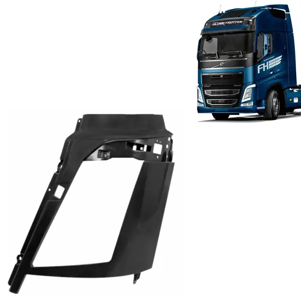 Moldura Bojo Farol para Caminhão Volvo FH após 2015 Lado Esquerdo