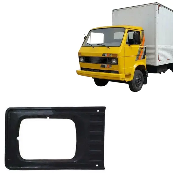 Moldura Farol Dianteiro Caminhão VW 1981 até 1992 Esquerdo