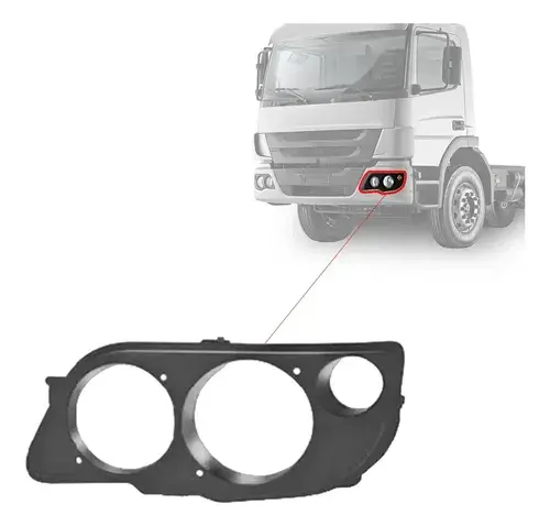 Moldura Farol LE MB Atego Teto Alto Baixo — 9588800074