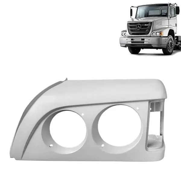 Moldura Farol para Caminhão MB Atron 1319 / 2324 Lado Esquerdo