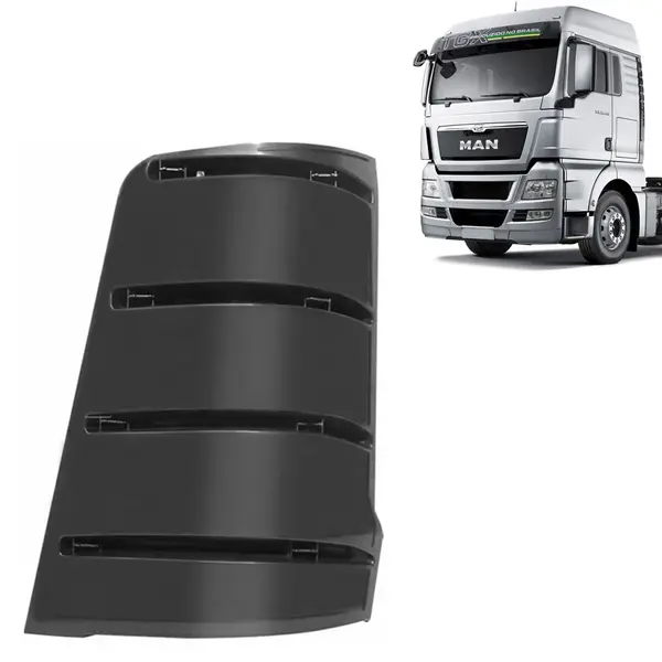 Moldura Interna Defletor Coluna para Caminhão Man TGX Lado Esquerdo