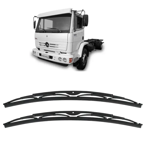 Palheta Limpador Parabrisa Caminhão MB 712C 914C Cara Chata Par