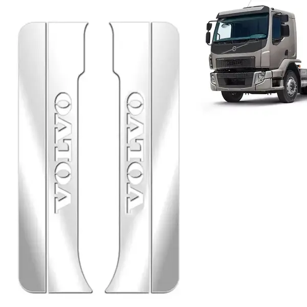 Par Aplique Inox Coluna da Porta Volvo VM