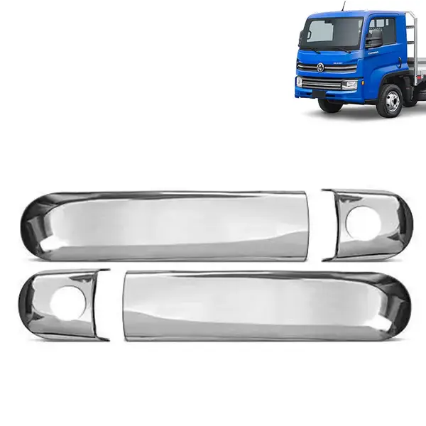 Par Aplique Inox maçaneta Porta para Caminhão VW Delivery após 2018
