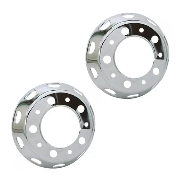 Par Calota Aro 22,5 Americana Caminhão MB VW Ford Aberta 10F