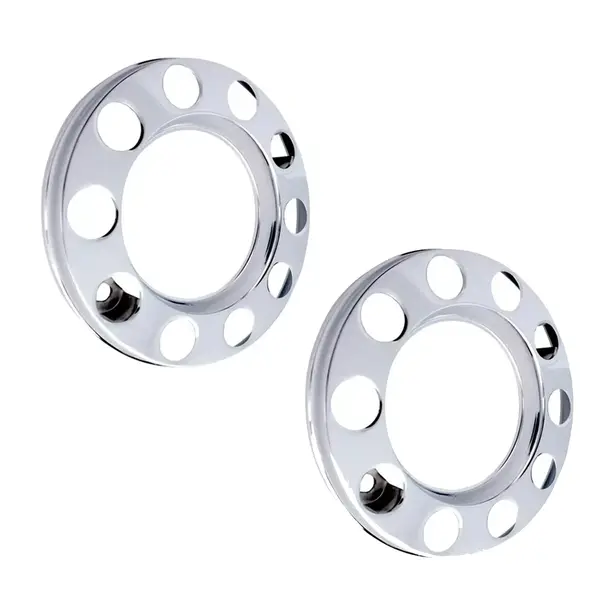 Par Calota Dianteira 10 Furos Aro 20/22/22,5 (metal c/ 2 Sup)