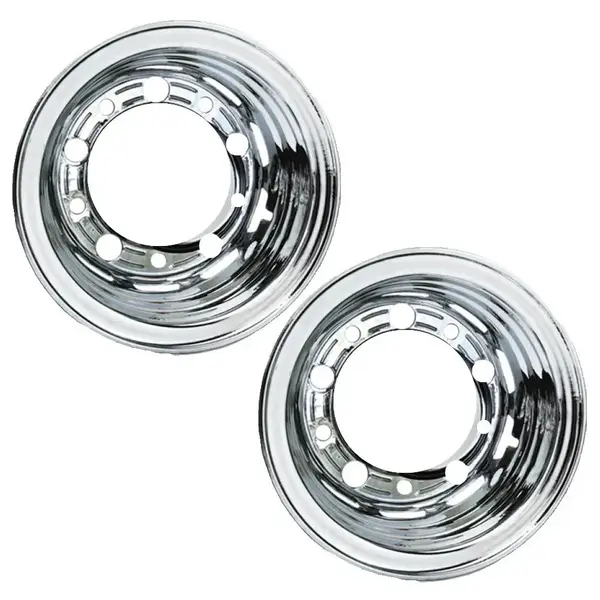 Par de Calotas Cromada de Embutir Aro 22,5 Pneu 295 SpeedLine