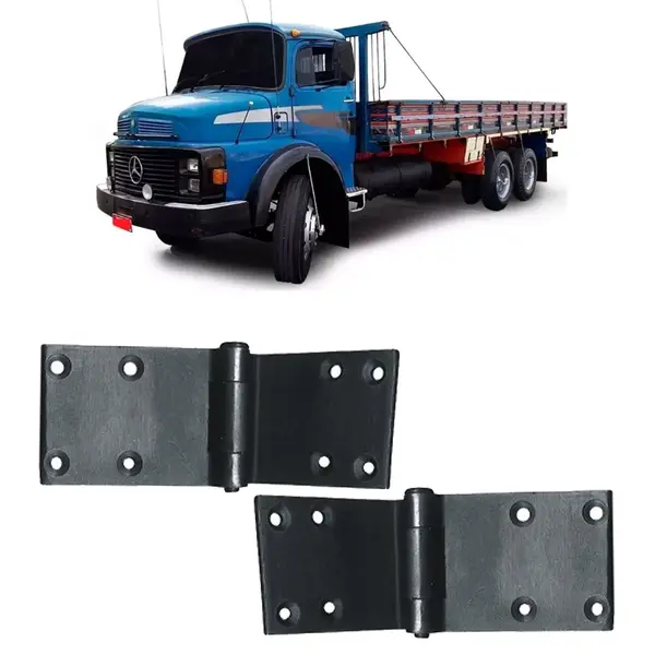 Par Dobradiça Porta Caminhão MB 1113 1313 1518 Superior