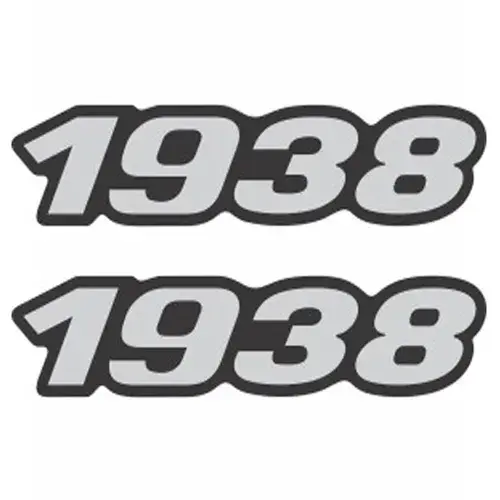 Par Emblema Caminhão MB 1938 Adesivo Resinado Lateral