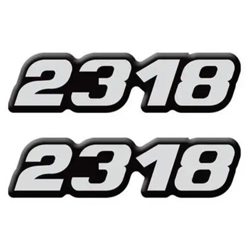 Par Emblema Caminhão MB 2318 Adesivo Resinado Lateral