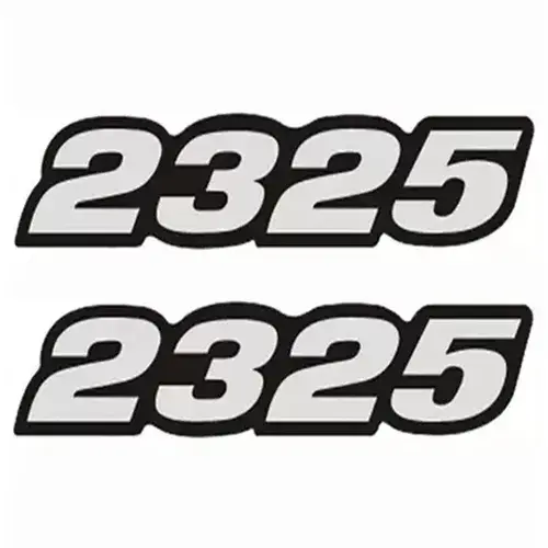 Par Emblema Caminhão MB 2325 Adesivo Resinado Lateral