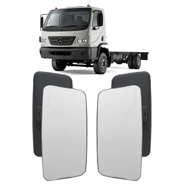 Par Espelho Retrovisor Convexo para Caminhão MB Accelo 2020 - Alta Visibilidade e Segurança