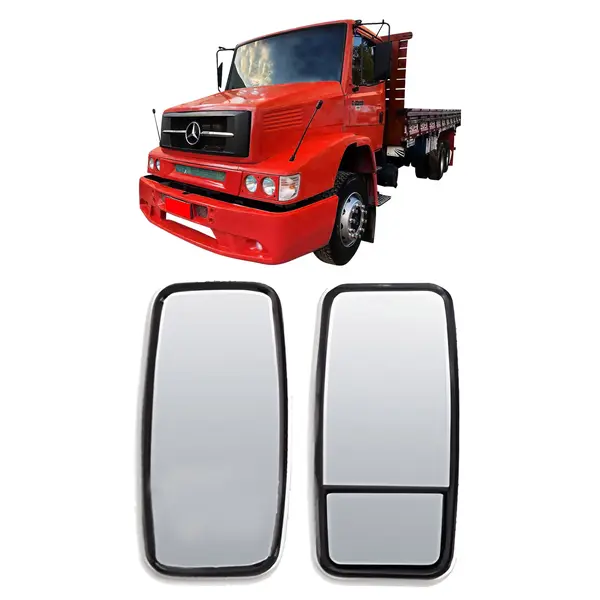Par Espelho Retrovisor MB 1618 1620 Conv C/bifocal Motorista