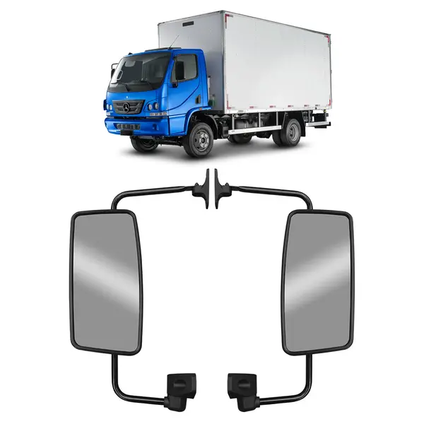 Par Espelho Retrovisor MB Accelo 2020 a 2022 Convexo Elétrico
