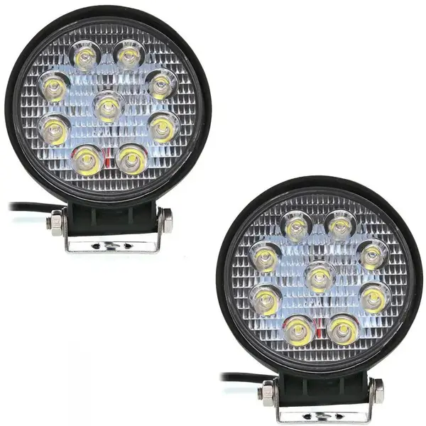 PAR Farol De Milha LED Redondo 9 LEDS 27 W Jeep Caminhão Trator
