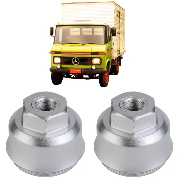 Par Flange Rodoar Roda Cubo Dianteira Caminhão MB 608