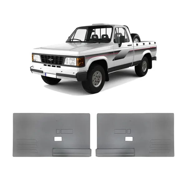 Par Forro Porta Caminhonete Gm D20 a Partir 1985 Cinza