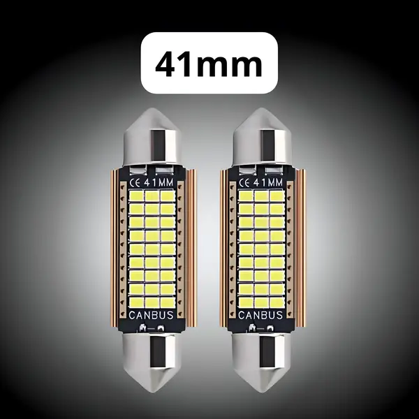 Par Lampada LED Torpedo 41MM 24V Carreta Branca — IL1024