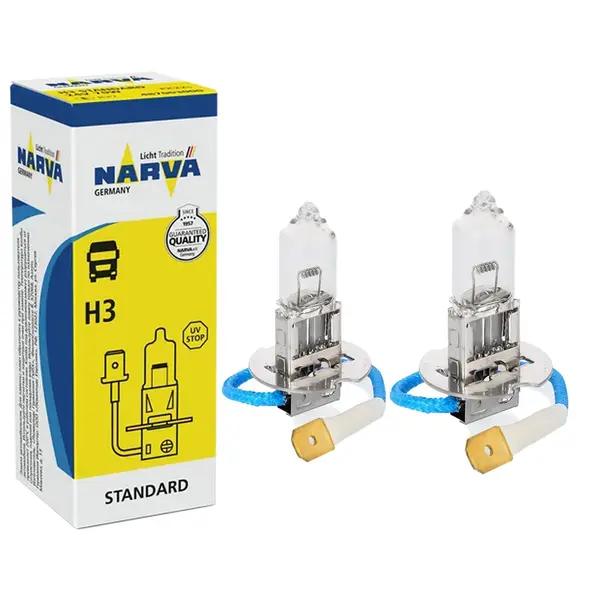 Par Lampadas H3 12V 55W Halogena Iodo Narva
