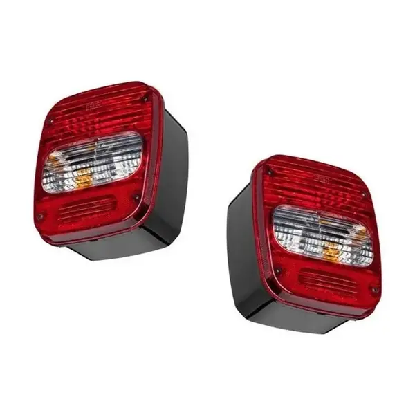 Par Lanterna Traseira Caminhão VW Cargo Troller Bicolor 2PÇS