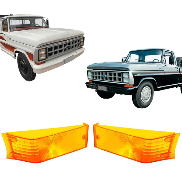 Par Lente Gf 049D Dianteiro Ford F1000 F4000 Amarela