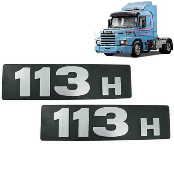 Par Letreiro Lateral Capo para Caminhão Scania 113H
