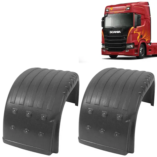 Par Para-Lama Traseiro Cabine para Caminhão Scania S4 / S5 / S6 / S7 NTG Modelo Original