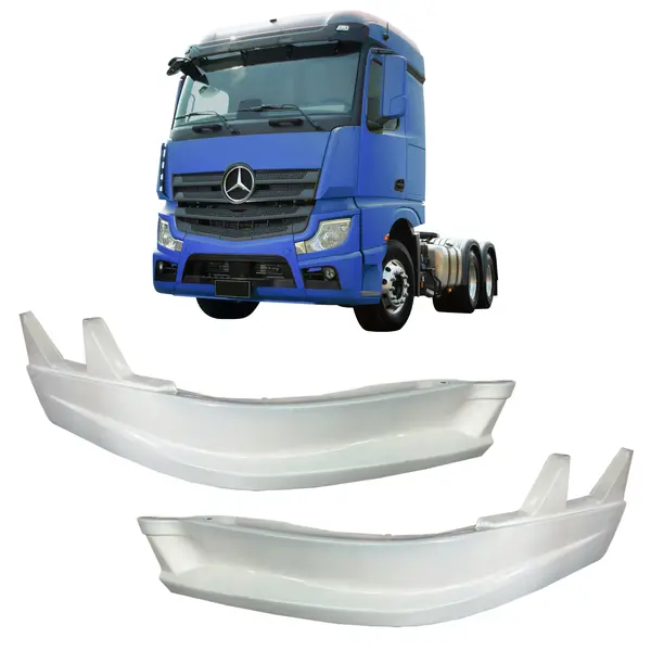 Par Ponteira Spoiler Caminhão Mercedes-Benz New Actros 2020 Acima - Peça Resistente e Original