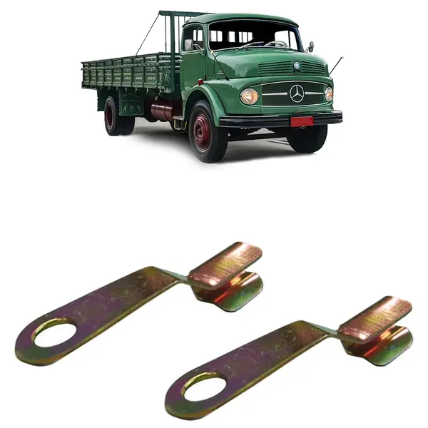 Par Presilha Tirante Fechadura Porta Caminhão MB