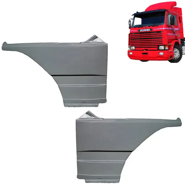 Par Tampa Antifurto em Fibra para Caminhão Scania R 112 / 113 / 142 / 143