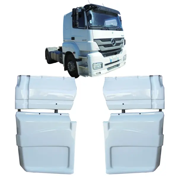 Par Tampa Estribo Antifurto para Mercedes Benz Axor 1840 2035 2040 2540 - Proteção e Durabilidade