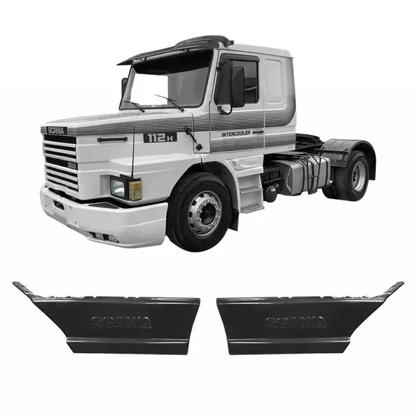 Par Tampa Estribo Superior Plástico para Scania LT 112 113 Bicudo - Durabilidade e Ajuste Perfeito