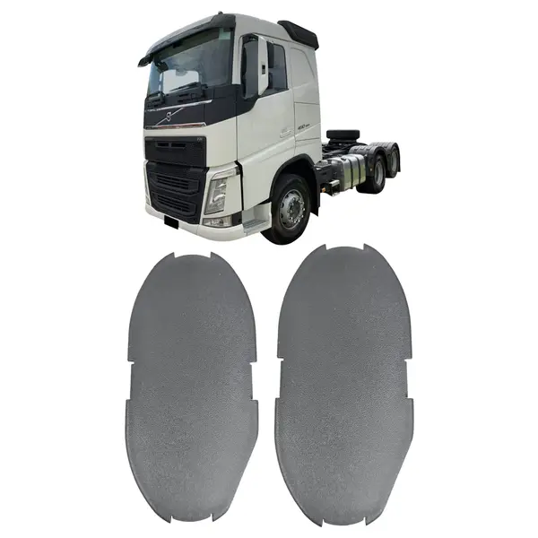 Par Tampa Lateral Suporte Meio Paralama Tração Caminhão Volvo FH 2015 a 2021