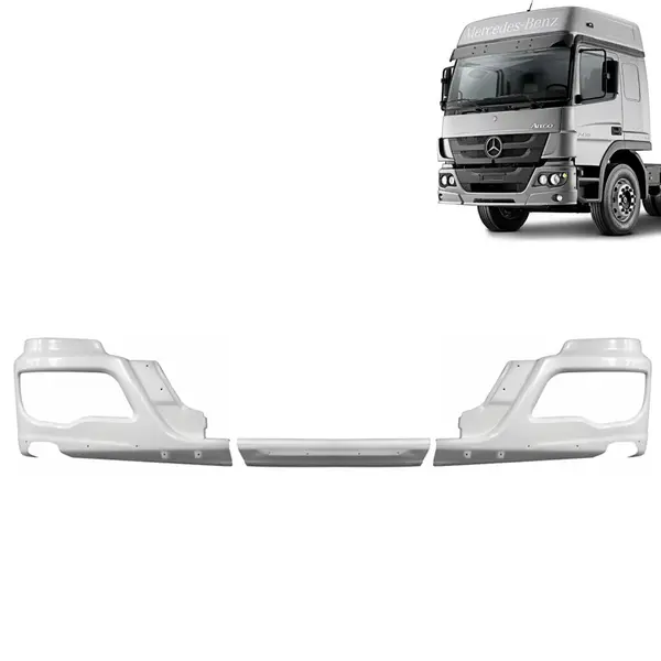 Para-choque Dianteiro para Caminhão MB Atego após 2012 com Abertura para Farol Auxiliar