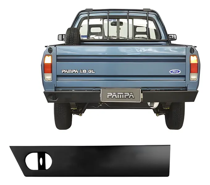 Para-choque Tras Pampa Cab Chassi para Ford — 84PU17K825A