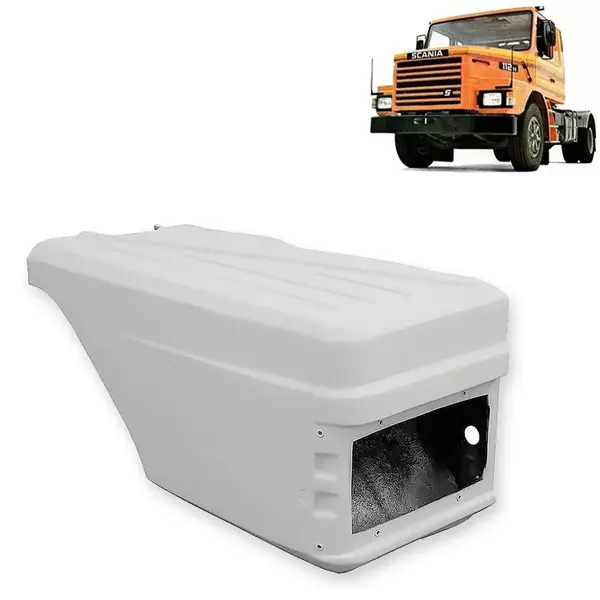Para-Lama Capo em Fibra para Caminhão Scania T 112 / 113 / 142 / 143 Curto Lado Direito