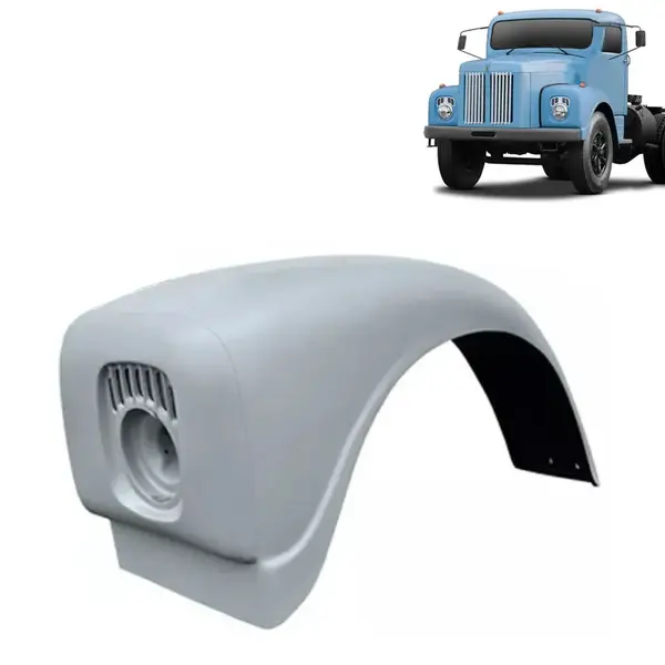 Para-lama Frontal em Fibra para Caminhão Scania L75 L111 Jacaré Lado Esquerdo