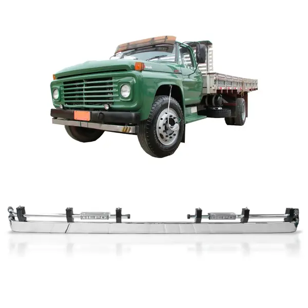 Parachoque Argentino para Caminhão Ford F600 Cromado 227x22cm Resistente