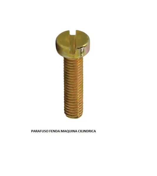 Parafuso Fenda 5X10 Maquina Cilindrica Fs Alca Porta Luva