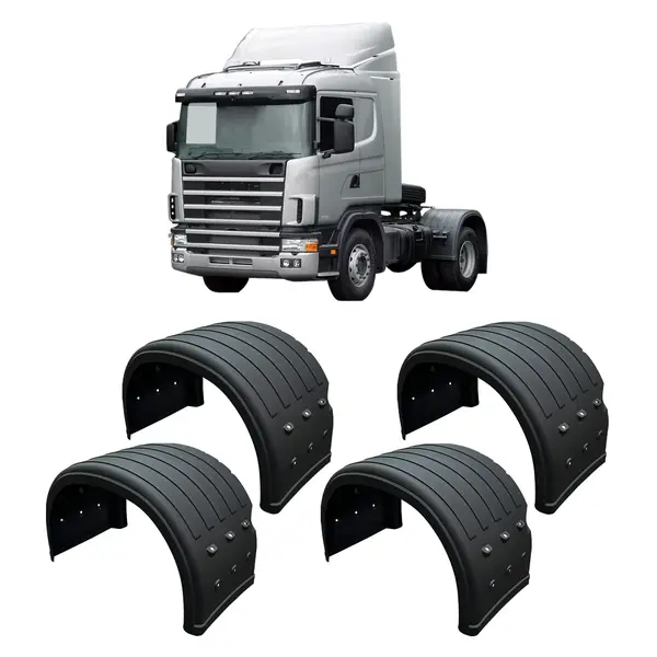 Paralama Tração Caminhão Sc S4 S5 ( KIT c/ 4 Peças )