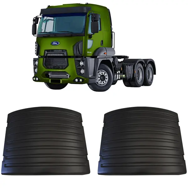 Paralama Tração Central Caminhão Ford Cargo 2842 Par