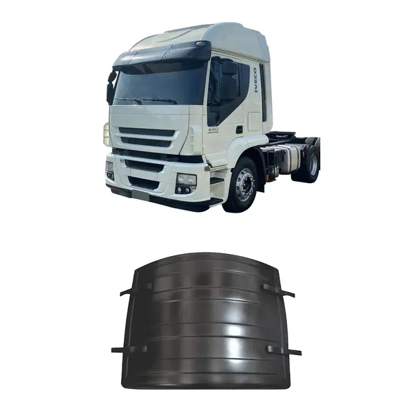 Paralama Tração Central Iveco Stralis Tripartido c/ Presilha