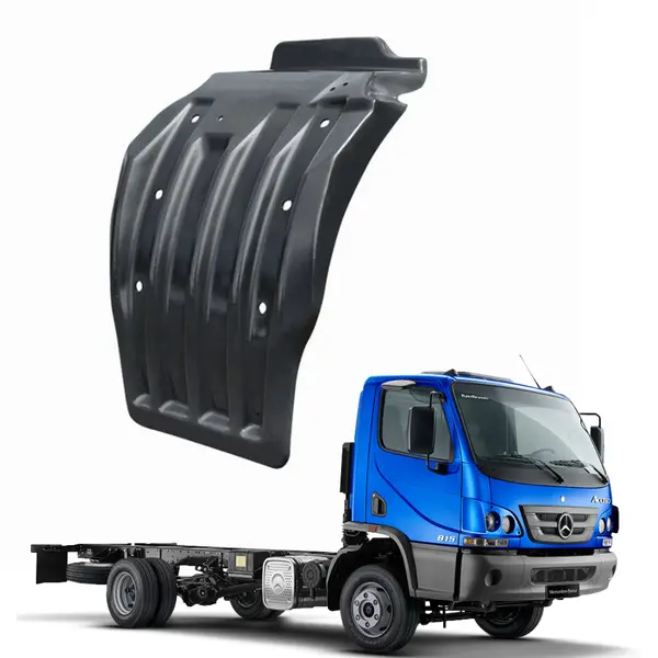 Paralama Traseiro Cabine Caminhão MB Accelo Lado Direito em Plástico ABS Resistente