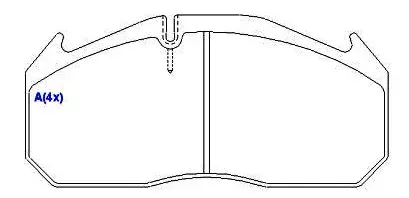Pastilhas de Freio Diant. Meritor