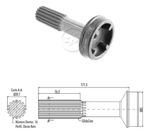 Pecas Meritor para Ford F22000 MB709 MB710 L809 — 801614